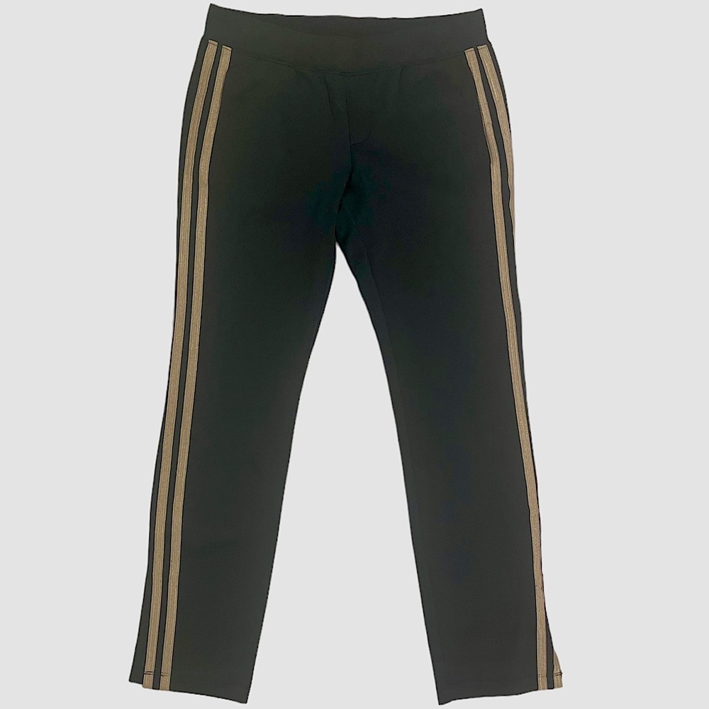 Pam & Gela EUC Black & Gold Tuxedo Pant Sz S